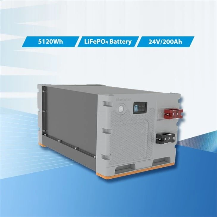 24V 200Ah LiFePO4 батарея з BMS, вбудована-з Blue Carbon